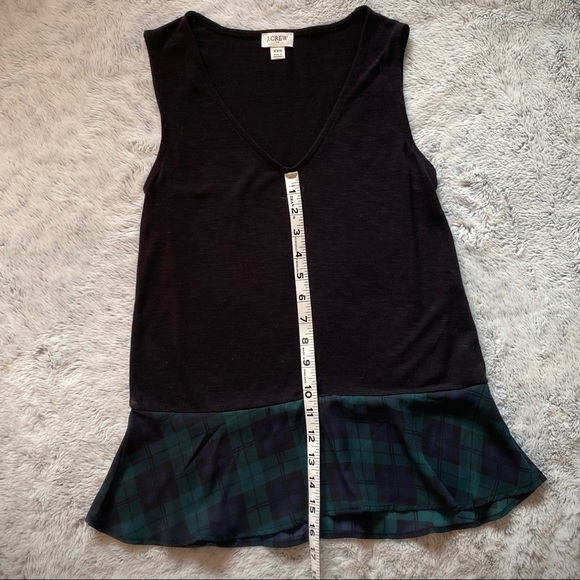 J Crew Buffalo Plaid Tartan Sleeveless Blouse - Picture 6 of 9